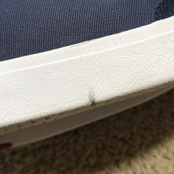 Kizik Prague Slip On Comfort Casual Canvas Shoes Mens 10 Navy Blue - Picture 8 of 9